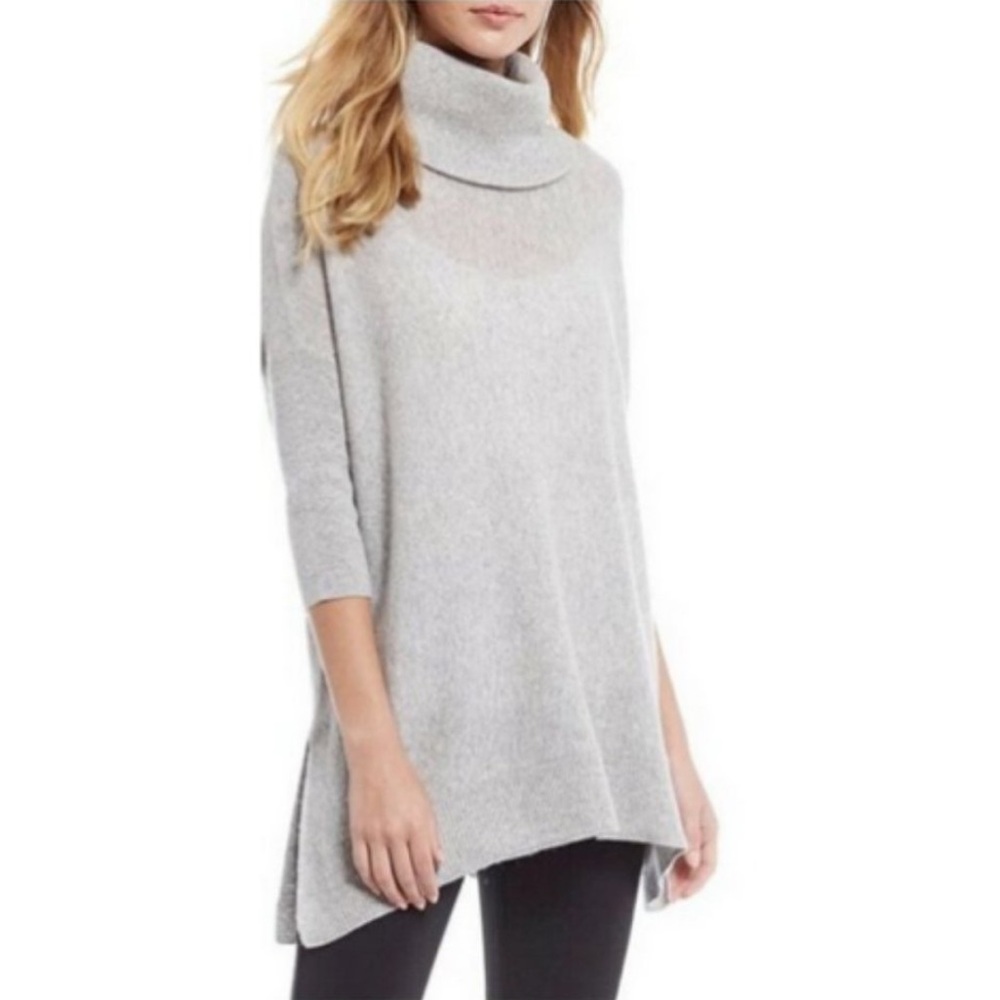 100% cashmere Turtleneck sweater women’s long tunic S relaxed fit